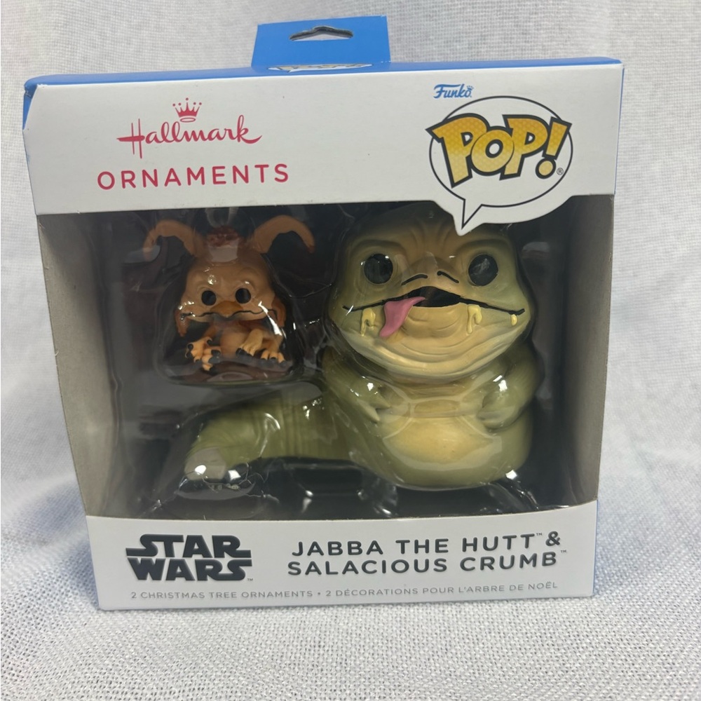 JABBA THE HUT & SALACIOUS CRUMB HALLMARK‎ ORNAMENT FUNKO POP STAR WARS NIB 2025